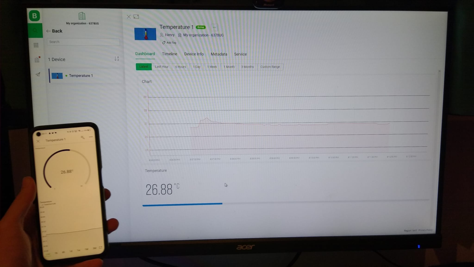 IoT Temperature Meter
